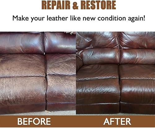 Miniatura 6 de Crema recolorante de cuero, bálsamo reparador de cuidado del color de cuero con guantes desechables, esponja de cepillo para zapatos de cuero