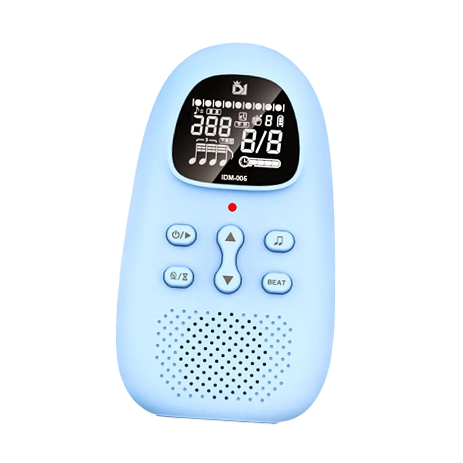 Métronome électronique Mini Métronome Numérique Générateur de Rythme Portable Multifonctionnel avec Guidage Vocal et Réglage Piano Guitare, Bleu