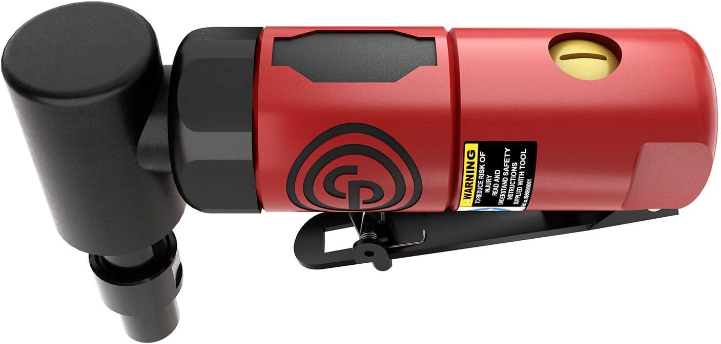 Chicago Pneumatic CP875 - Air Angle Die Grinder Tool, 1/4 Inch (6 mm), 0.3 HP / 220 W, 22500 RPM, Welder, Woodworking, Automotive Detailing, Stainless Steel Polisher, Heavy Duty