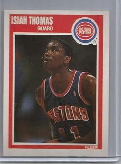 1989-90 Fleer #50 Isiah Thomas Pistons NBA Basketball Card NM-MT