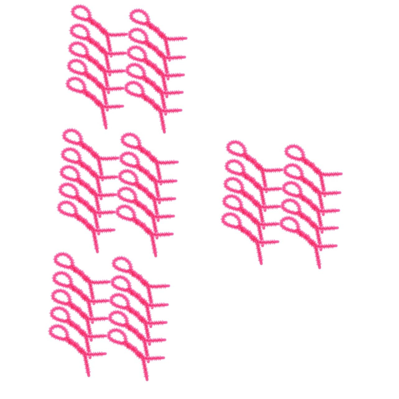 40 Piezas Rodillos de Cabello de Silicona para Mujeres Rizador de Cabello Spiral Perm Rodillos de Color Rosa Pequeño