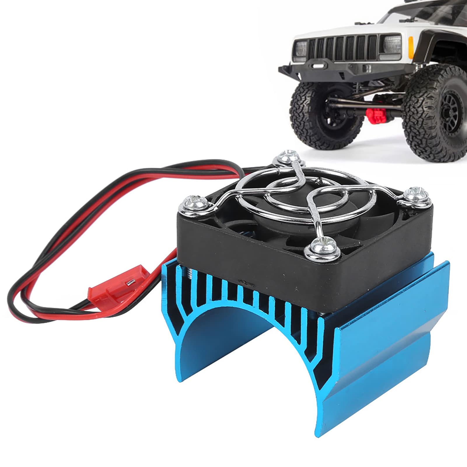 Yizisecce RC-Auto Hochleistungs-Aluminium-Legierung Gegendruckkühler Für Nitro-Fahrzeuge Im Maßstab 1/8 Und 1/10, Verbessertes Wärmeableitungsdesign (D'Gold