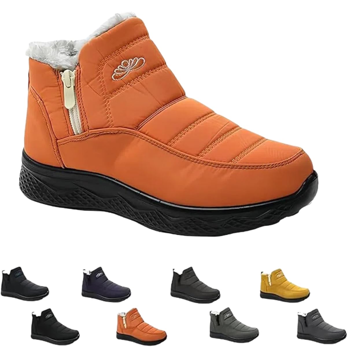 Snow Boots for Women Insulated Waterproof Non-Slip Fur Lined Warm Winter Boots for Cold Weather