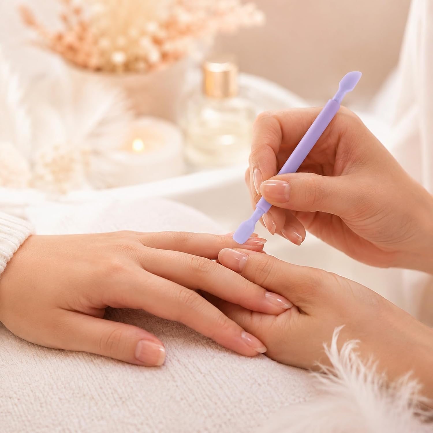 3pcs Plastic Cuticle Pusher Sanding Sticks for Plastic Models Dual-end Dead Skin Nail Pusher Cuticle Remover Nail Dirt Cleaner Tool Nails Scraper Gel Polish Remover Tool for Fingernail Toenail