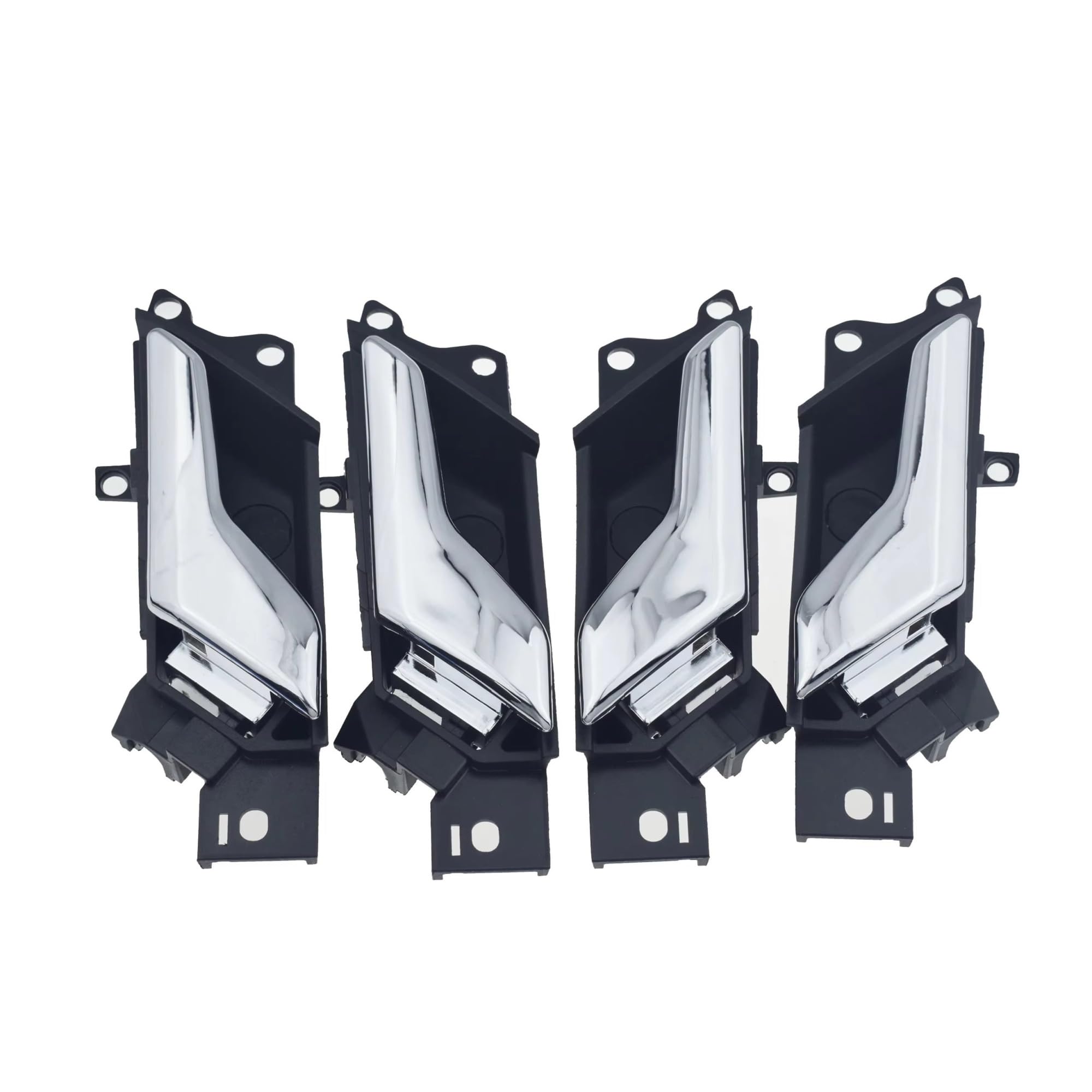 Faczpjcx Car Interior Inner Door Handle for Saturn for Vue 2008-2010 Chrome Inside Interior Door Handle Front Rear Left Or Right(4Pc Left Right Kit)