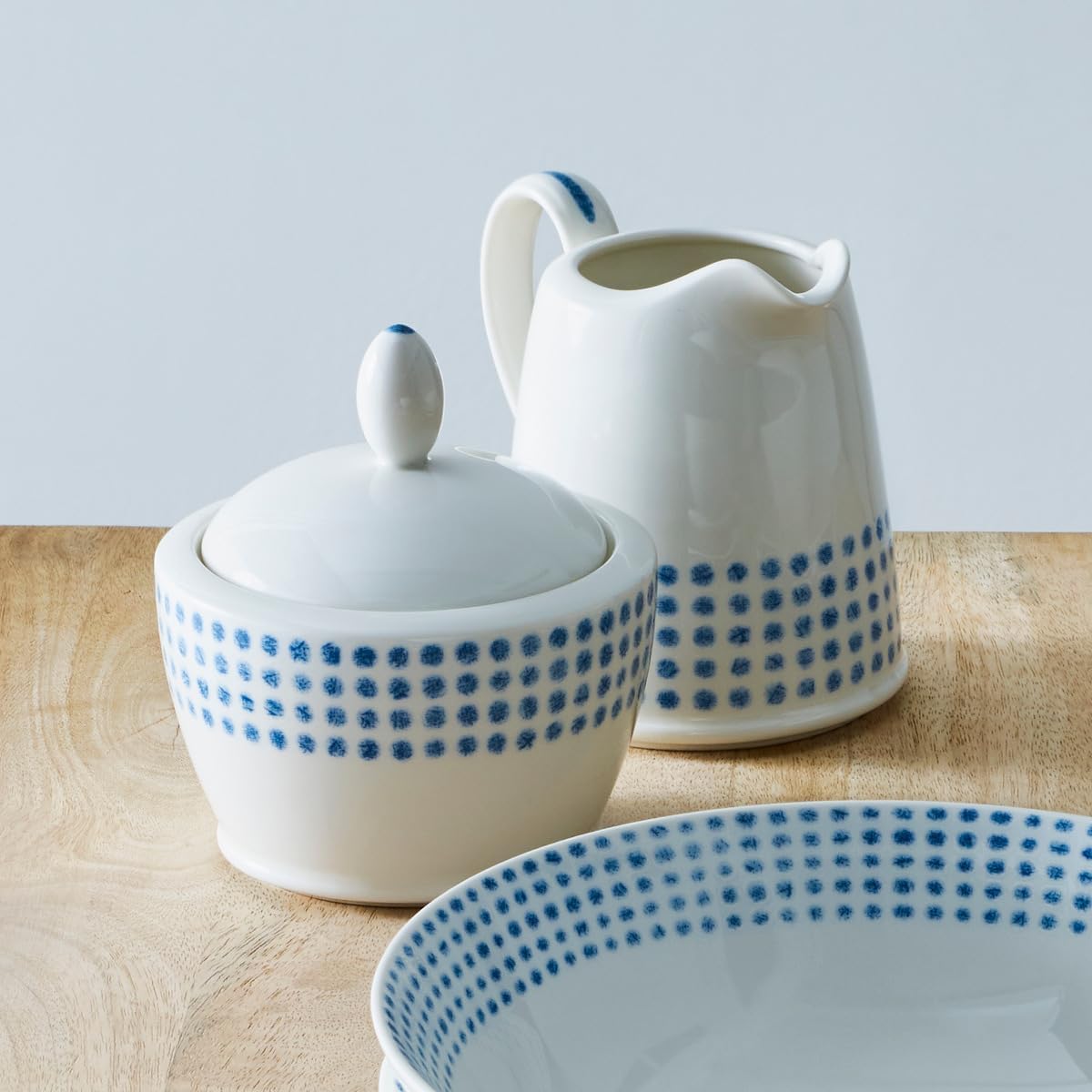 Noritake Blue Hammock Sugar and Creamer Set