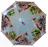 Paraguas de Avengers de Marvel con relieve, ideal para que los niños lleven a la escuela