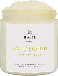 Sponsored Ad - Bare Botanics Natural Body Scrub (Lemon Orange) – Gentle Exfoliator & Super Moisturizer | Includes a Wooden...