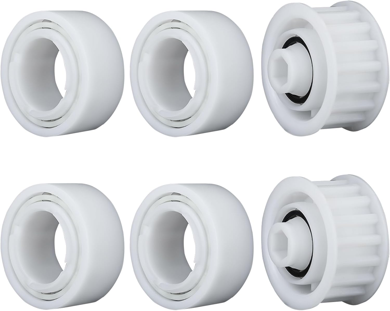 4 Pack Guide Wheels with 2 Pack Pulley Gears Replacement Parts Number 3884997R6