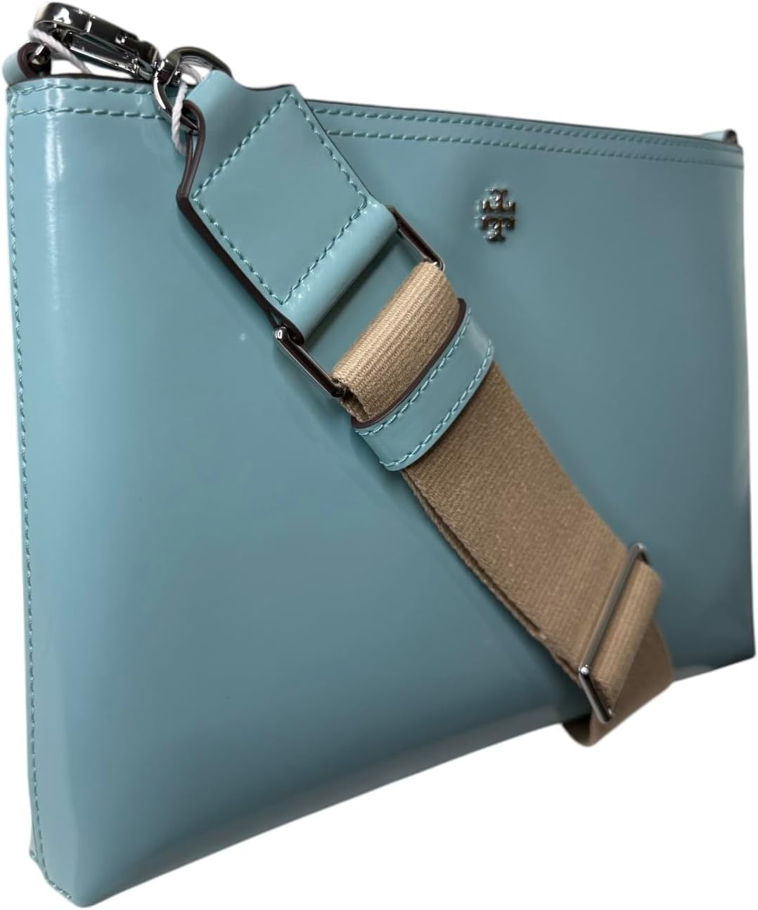 Tory Burch Womens 148314 Blake Swingpack Pebbled Leather Crossbody Shoulder Bag, - Image 3