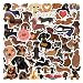 60 Pcs Kawaii Dachshund Dog Stickers Pack for Water Bottles, Sausage Pet Dogs Stickers, Puppy Waterproof Vinyl Decals for Bike Luggage Computer Laptop Scrapbook Skateboard Phone