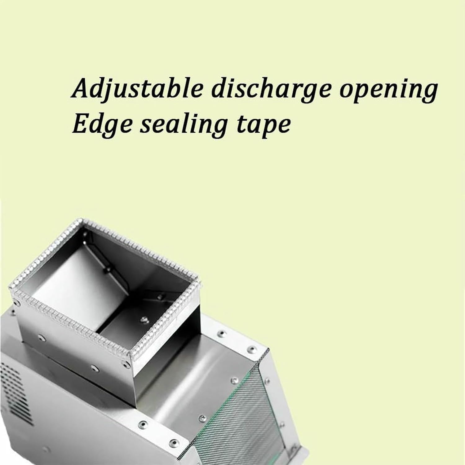 Electric Stainless Steel Grain Separator, Efficient Bird Feed Blown Shell Splitter with Adjustable Speed Fan, Enlarged Feeding Port, for Millet, Miscellaneous Grains