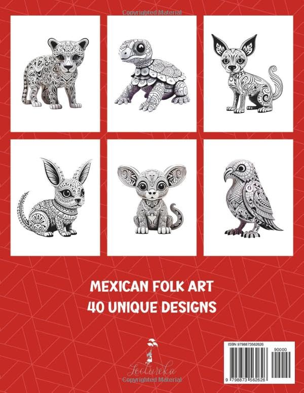 Alebrijes Coloring Book: 40 Unique Designs for a Fun and Creative Journey into Mexican Folk Art image 3