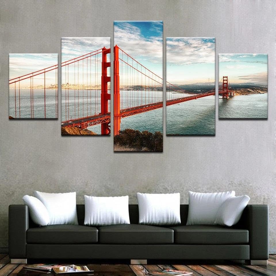 Tableau San Francisco résistant pour cuisine et grand salon moderne