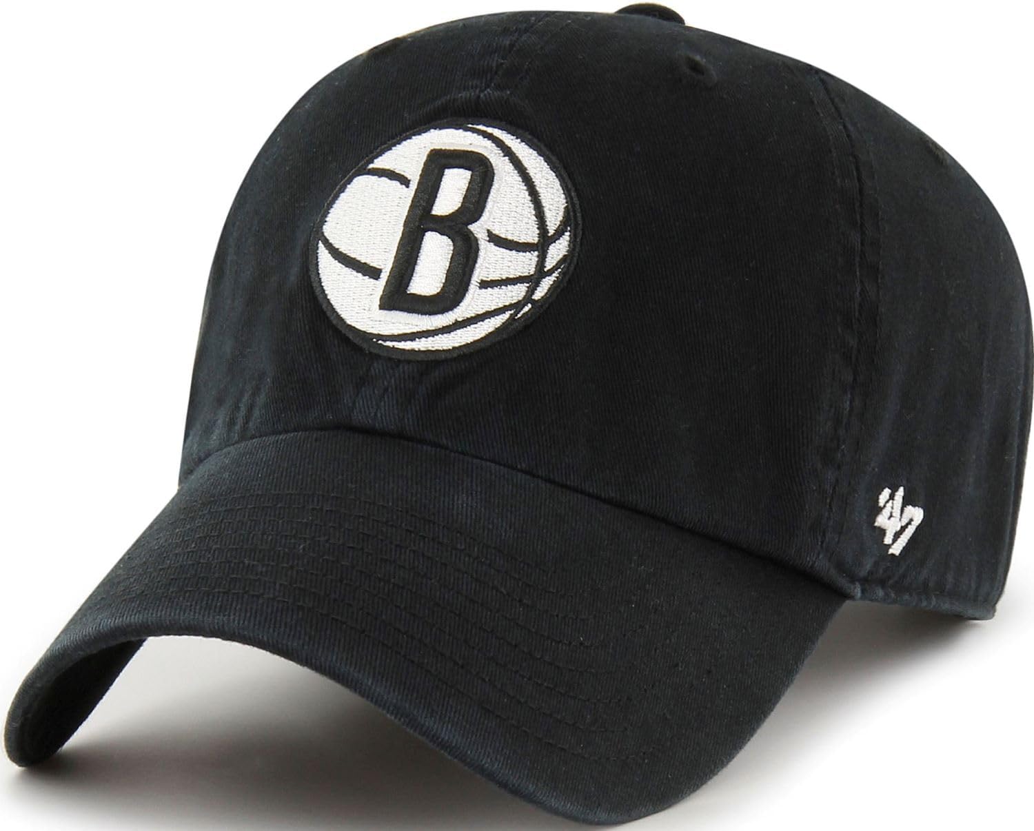 47 Clean Up NBA Brooklyn Nets Adjustable Cap - Black, Black, One Size