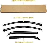 Vista 352 de Visera de ventana para Chevy Silverado 1500/GMC Sierra 1500/Avalanche/Suburban Crew Cab 2007-2013, protectores de lluvia, deflector de ventilación