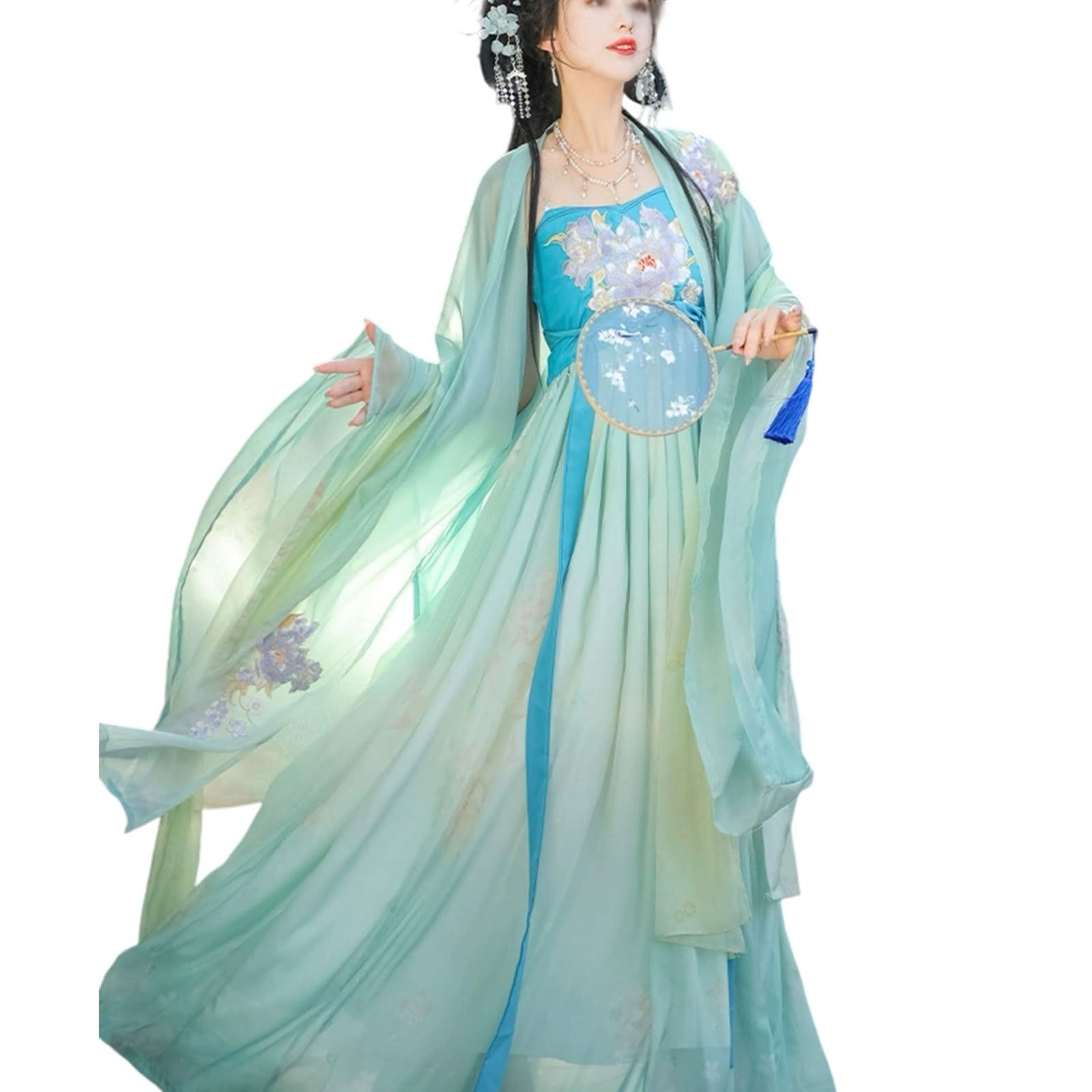 Hanfu Jupe Robe Traditionnelle Chinoise et Chemise Vintage pour Spectacle Folklorique et Gala
