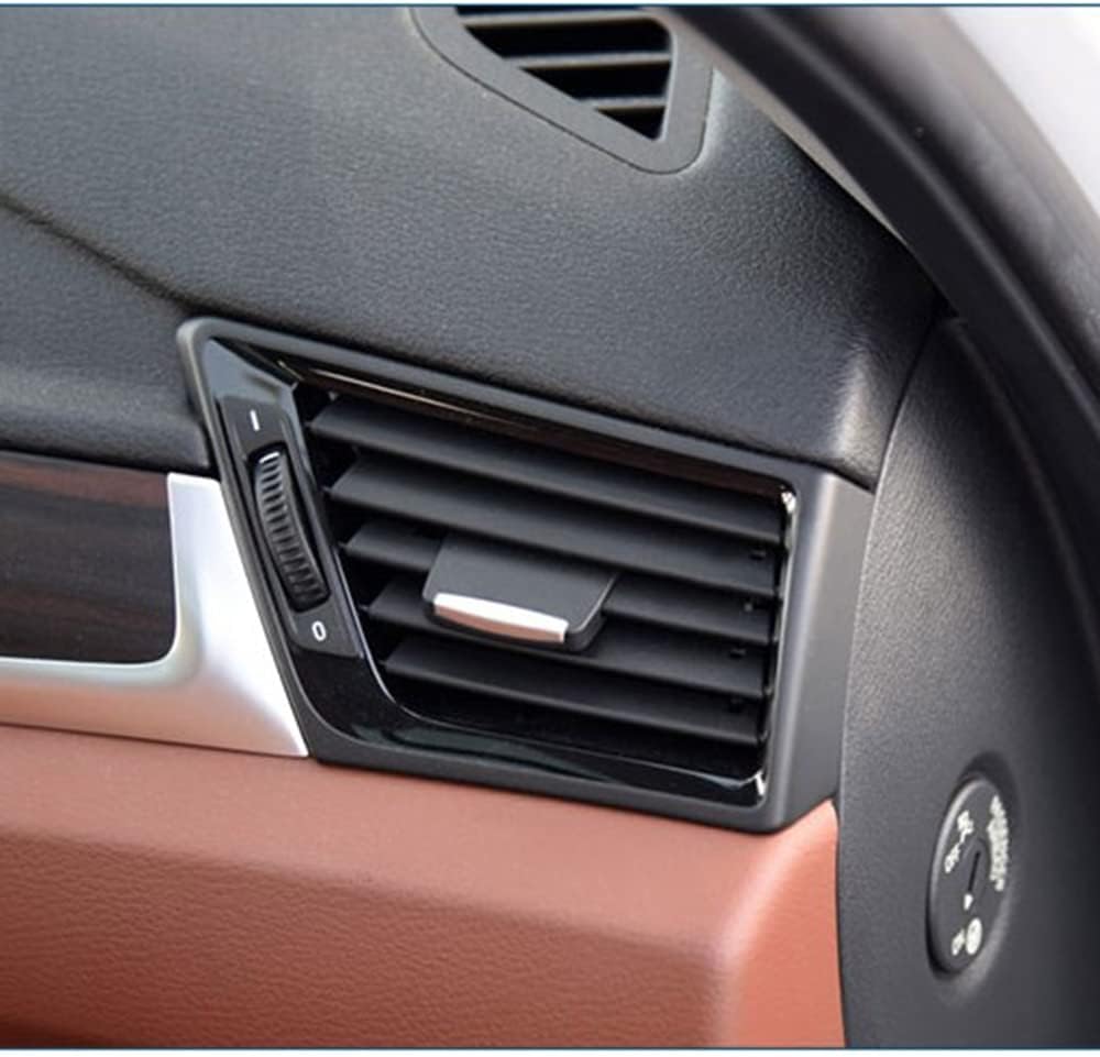 Front Right Air Conditioning Grille Panel, Dashboard Piano Black Air Vent Outlet Cover Trim Replacement for BMW X1 E84 2010 2011 2012 2013 2014 2015 (Right)