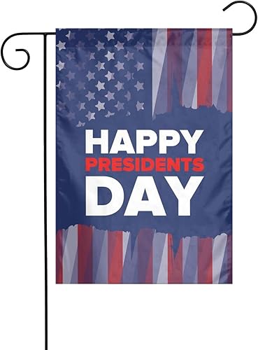 Bandera de jardín para el Día del Presidente de doble cara vertical decorativa para exteriores para el hogar césped patio 12 x 18 pulgadas