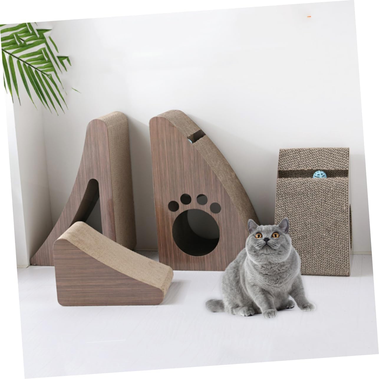 Interactive Cat Scratch Board Large Claw Grinding Pad Cat Lounge Scratcher Toy