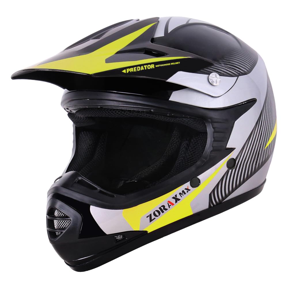 Zorax Red/Silver XL (55-56cm) Kids Children Motocross Motorbike Helmet Dirt Bike ATV Motorcycle Helmet ECE 22-06 — view 22