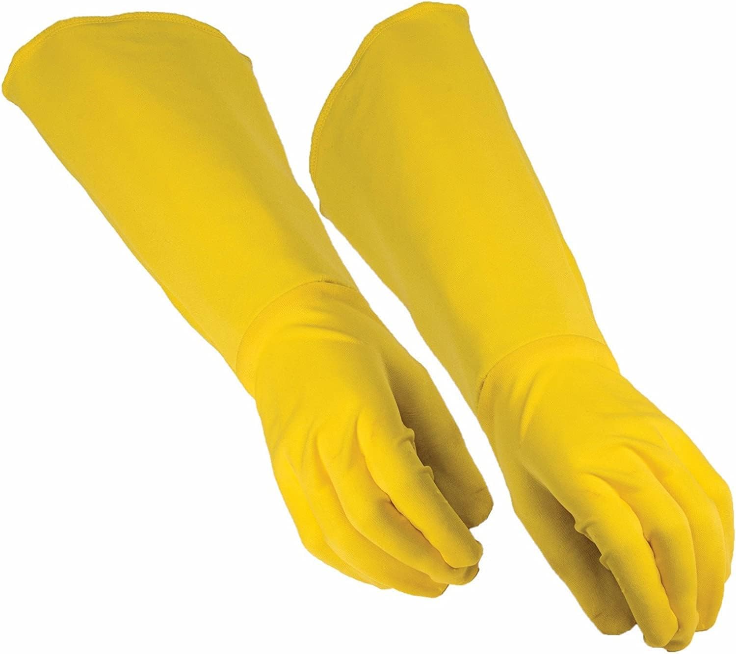 Rubies Adult Forum Hero Costume Gauntlets, Yellow, Standard for Themed Parties and Halloween