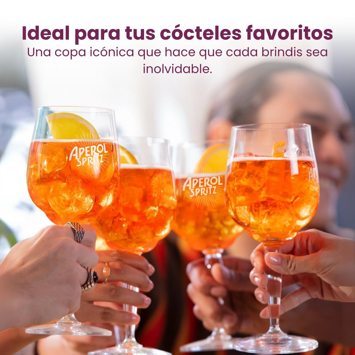 Aperol Spritz - Vasos (450 ml, 6 unidades)