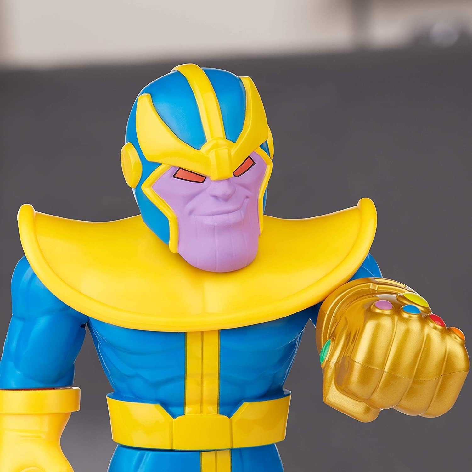 Super Hero Adventures Playskool Heroes Mega Mighties Marvel Thanos, Collectible 25-cm Action Figure, Toys for Children Aged 3 and Up