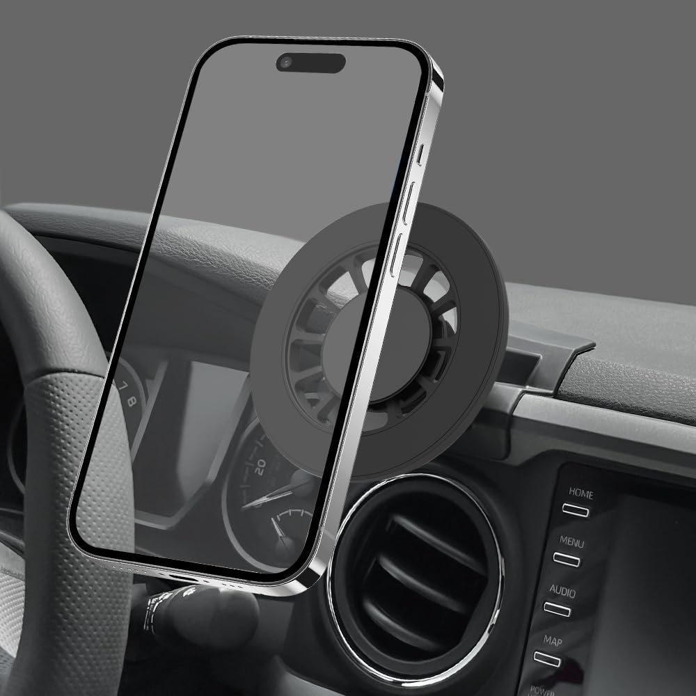Tacoma Phone Mount, Fit for Toyota Tacoma 2016-2023 Accessories, Magnetic Phone Mount with 20 Strong Magnets, Compatible with iPhone 17/16/15/14/13/12/Mini Series