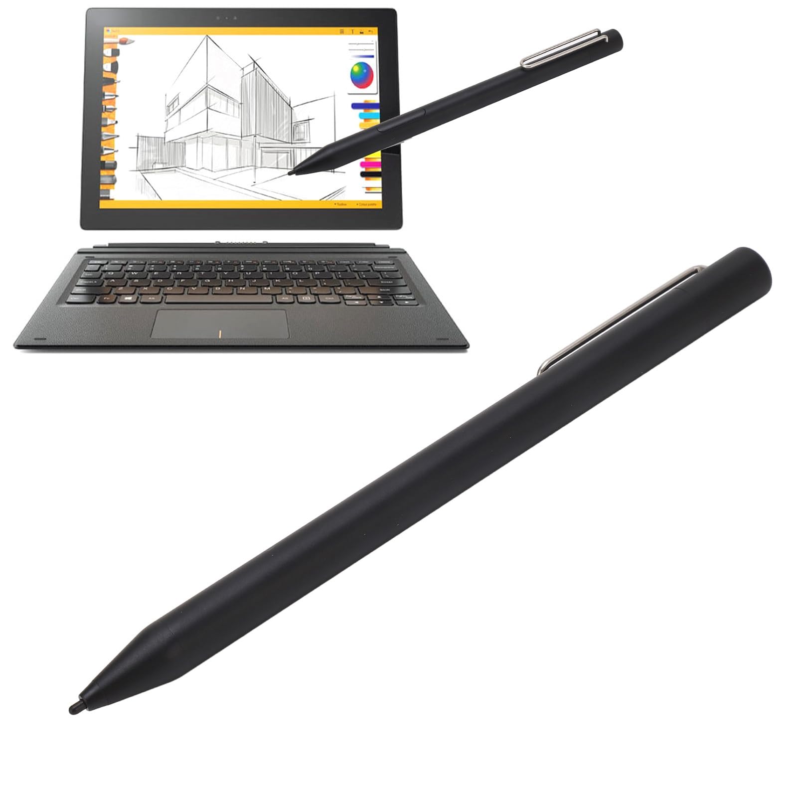 Stylo Tactile Actif 4096 Niveaux Pression Stylet Alliage Aluminium Dessin Professionnel Tablette