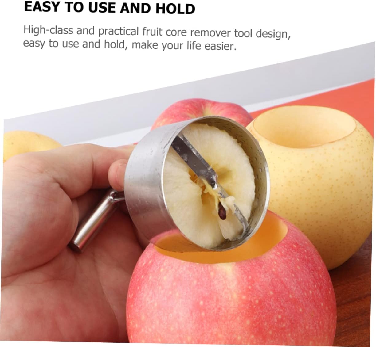 Hemoton 6pcs Fruit Corer for Kitchen Pear Core Remover Apple Corer and Vegetable Remover Non-slip