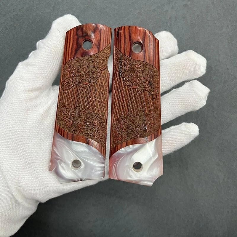 1911 Grips Full Size Rosewood - Fit Colt & Springfield 1911 Sets W/Screws