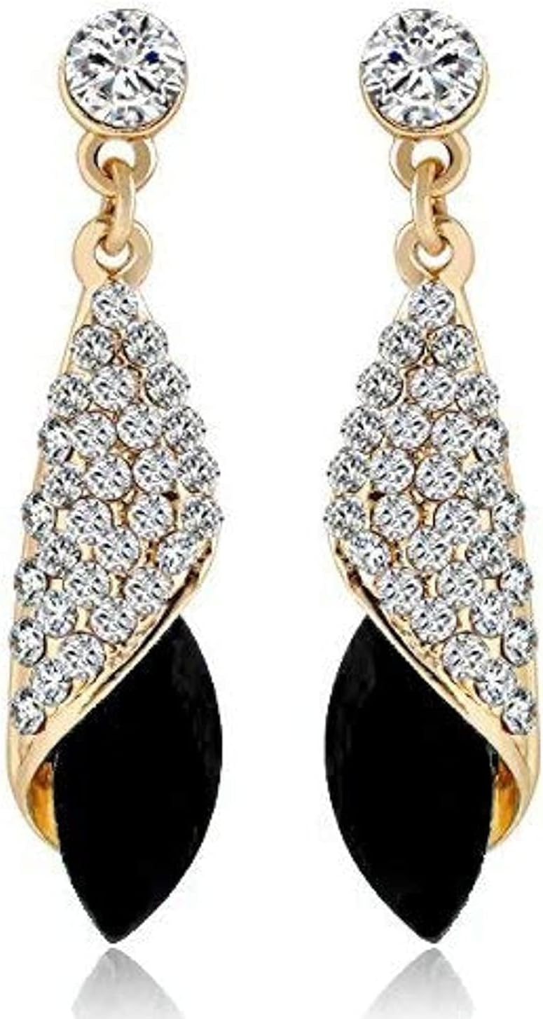 AAA 18k Gold Plated Crystal Earrings For Women & Girls
