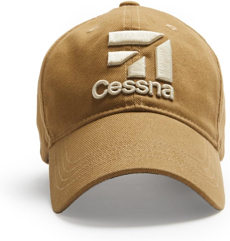 RED CANOE Cessna 3D Logo - Tan