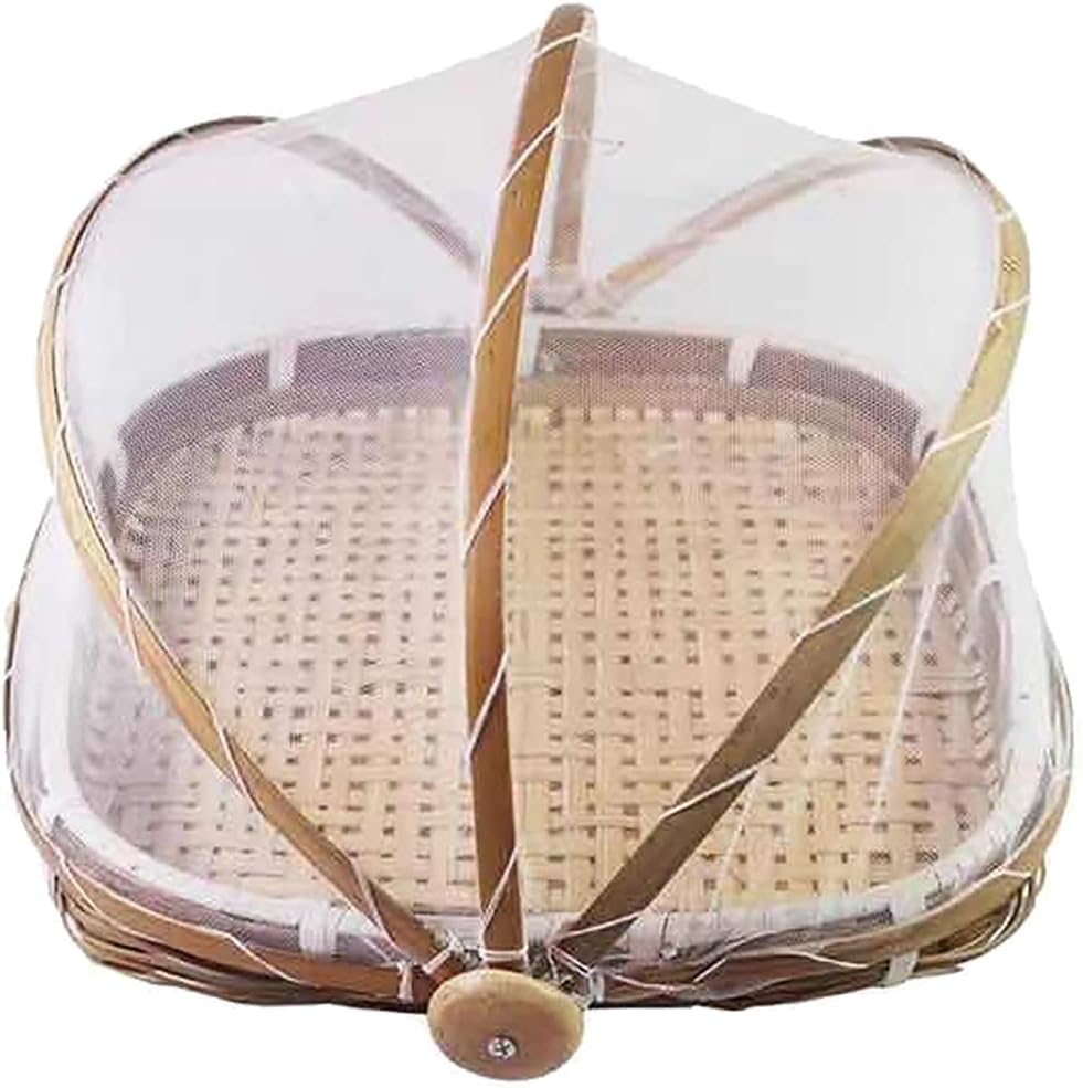 GZXUEHU 4pcs Cloches Alimentaires Pliables, Cloches Anti-Mouches, Protègent Les Aliments Et Économisent De L'espace, Conviennent Pour La Vie Quotidienne, Le Barbecue, Le Pique-Nique