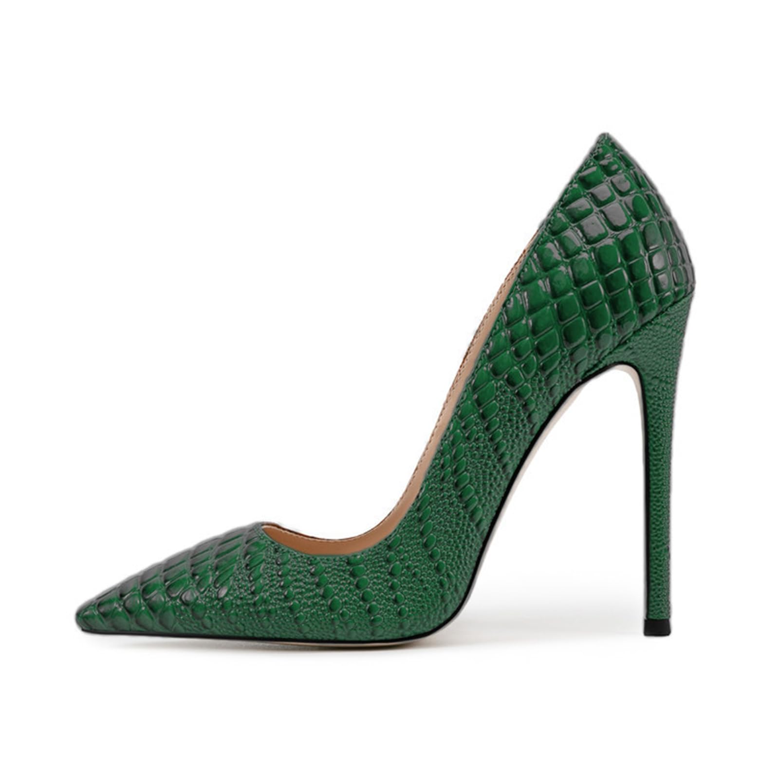 Décolleté con Punta per Donna, Tacchi a Spillo Bassi da 12 cm, Scarpe da Cerimonia, Matrimonio e Festa