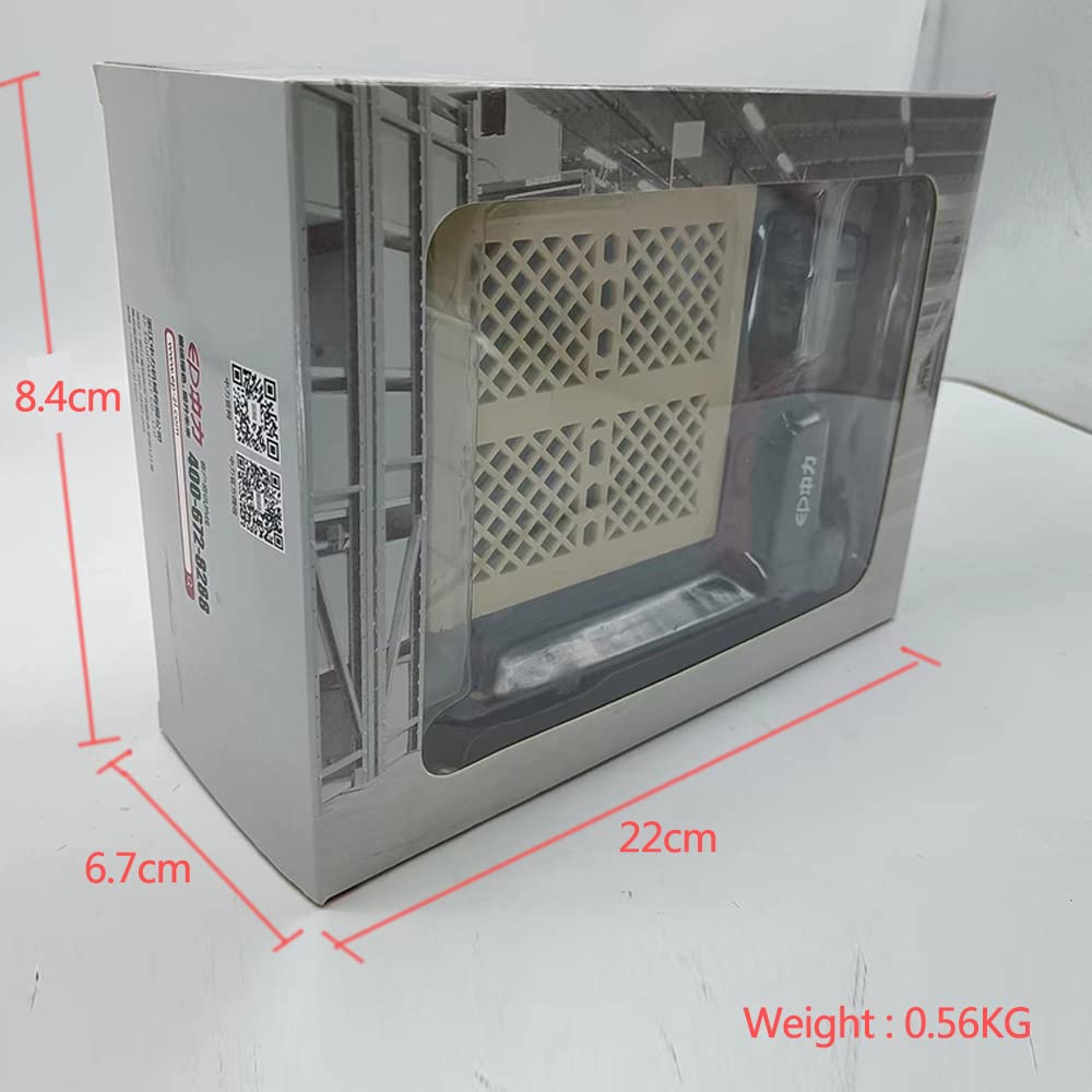 Zhongli - Carretilla eléctrica de empuje manual 1:10, réplica de carretilla elevadora en movimiento, mango giratorio, colección estática, juguetes de aleación de zinc, regalo