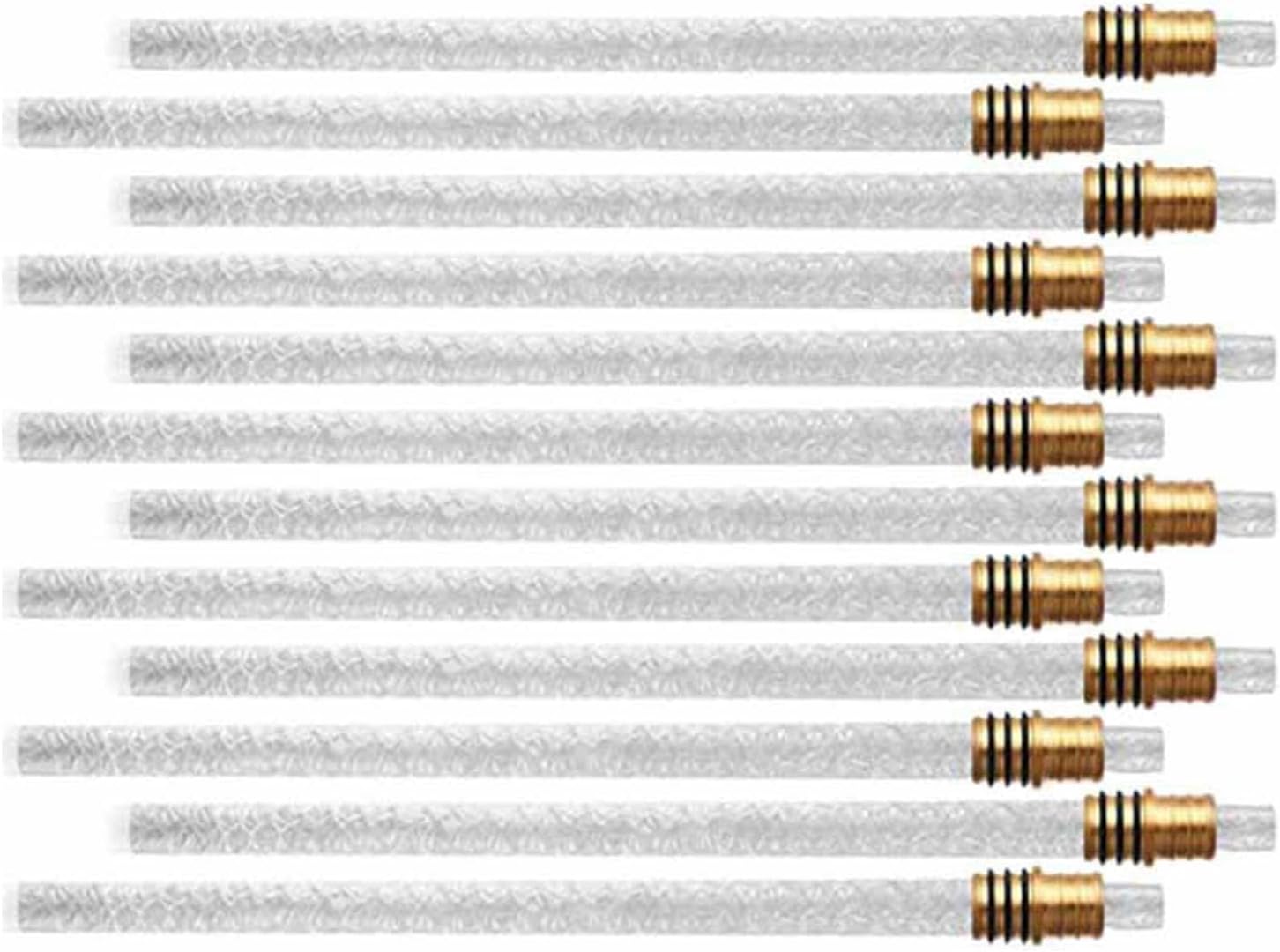 Niiyen 10PCS Torch Wick Holder Torch Brass Wick Holders Torch Wick Holder Replacement for DIY Homemade Torch Indoor Outdoor Decor