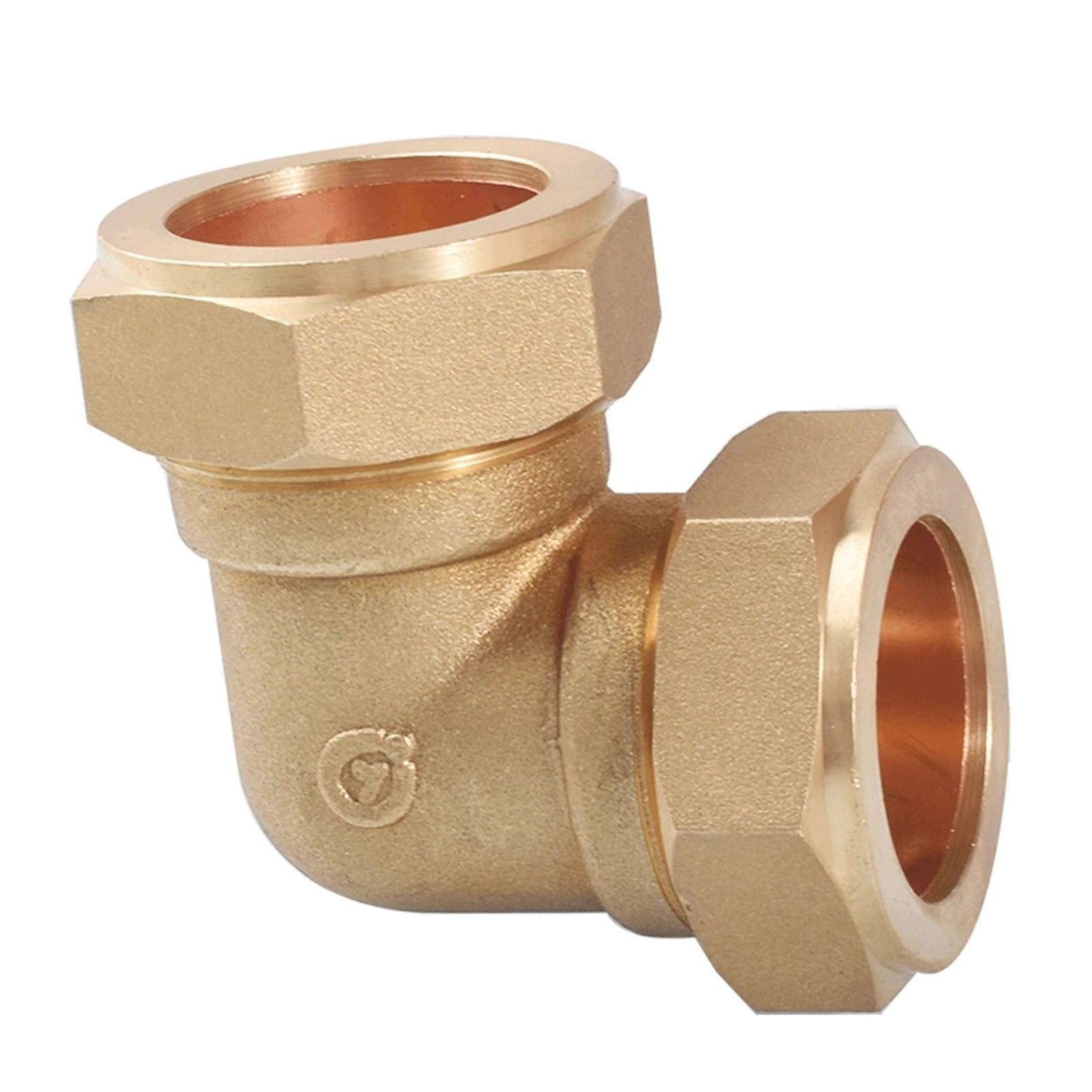 6 8 9,52 10 12 14 15 16 18 20 22 25 28mm tubo de unión de compresión codo OD 90 grados conector de tuberías de latón acoplador aire acondicionado(22mm)
