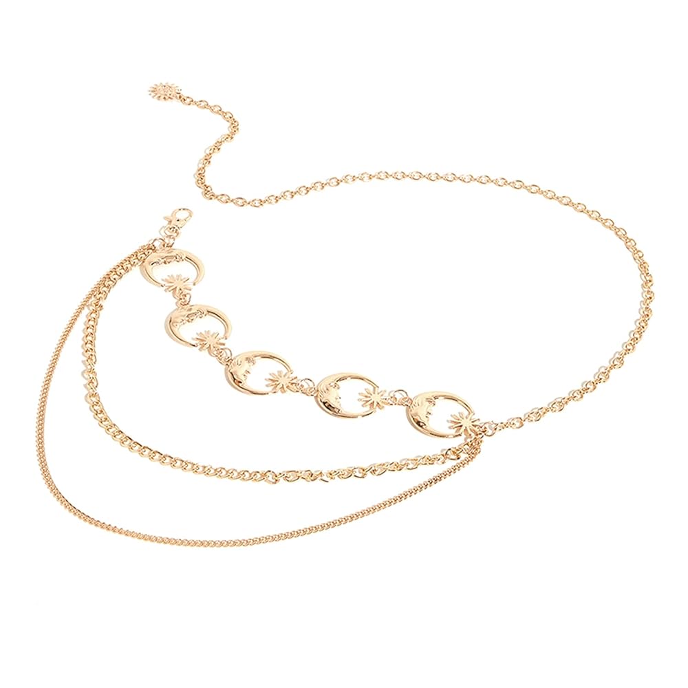 Amazon.com: LumiSyne Vintage Chain Belt Women Sun Moon