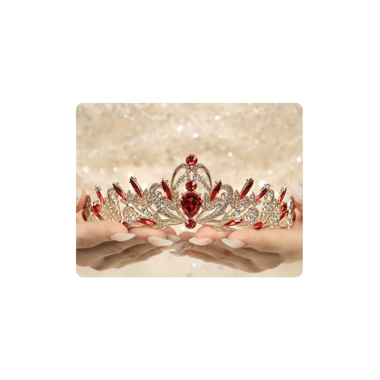 Silver Crystal Tiaras and Crowns for Women Sparkling Rhinestone Queen Crowns Princess Birthday Wedding Bridal Hair Accessories