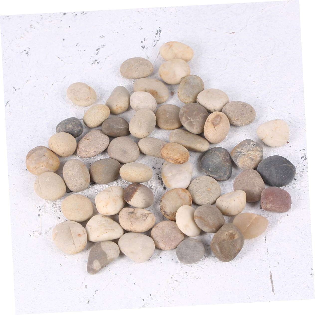 PERSELOSO 50pcs Polished Stones Painting Rocks Stones Hand-Painted Rocks DIY Polishing Pebbles Mixed Paint Markers