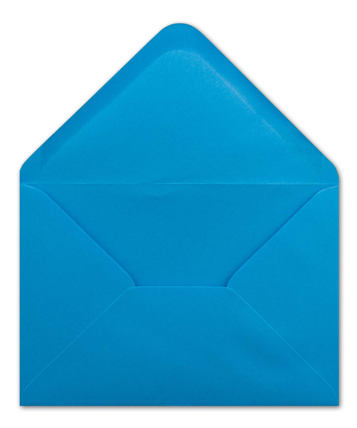500 DIN C5 kopert lazurowy niebieski - 16,2 x 22,7 cm - 100 g/m² klejenie na mokro z klapką - z serii Colours-4-you - agent szczęścia XXL