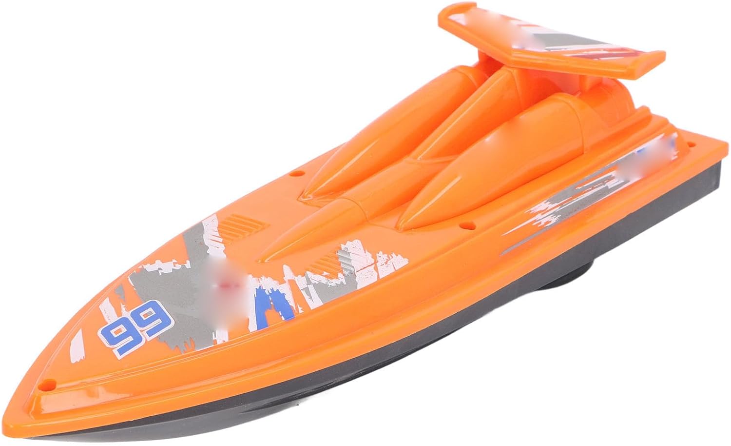 High Speed Racing Boat Powerful Waterproof Motor Educational Electric Boat with Battery for Kids Pool (Orange)