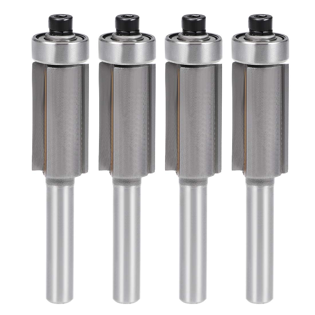 uxcell Router Bit 1/4 Shank 1/2 inch Cutting Dia. 25mm Depth Flush Trim ...
