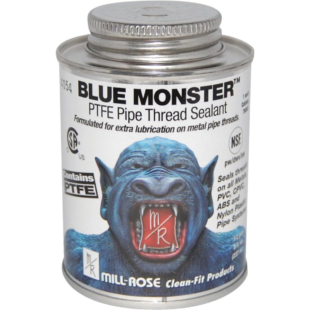 Millrose Monster PTFE Thread Sealant - 8oz Blue -1 Millrose Monster PTFE Thread Sealant - 8oz Blue -1