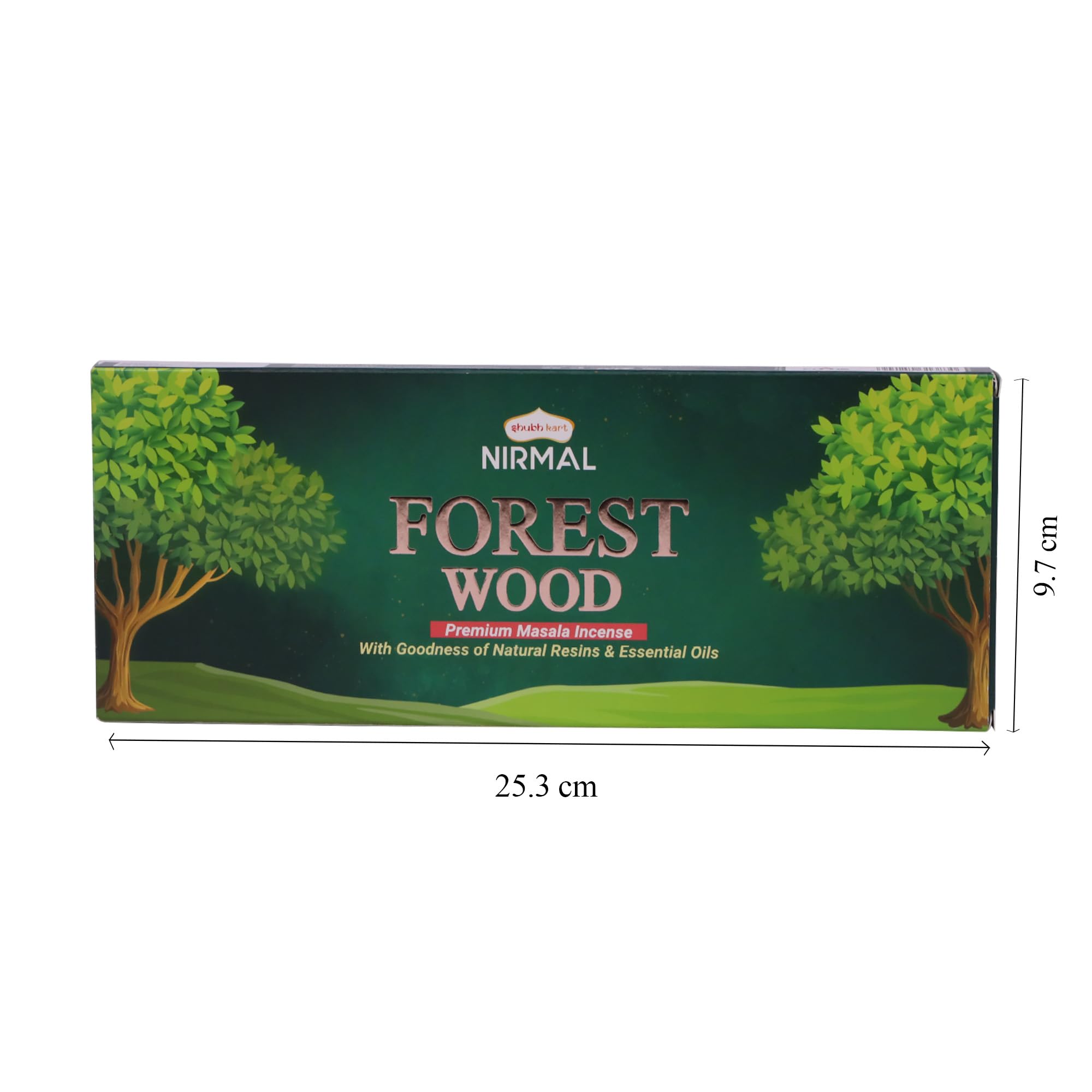 Shubhkart Nirmal Forest Wood Masala Agarbatti Stick – 40 Sticks x 2 | Premium Hand Rolled Incense | Long Lasting Woody Aroma | Incense Sticks for Pooja, Meditation & Home Fragrance | Charcoal Free 2