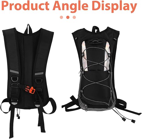 Miniatura 9 de SUPVOX Hydration Backpack with Breathable Straps for Cycling Hiking Running Mountaineering Lightweight Water Bladder Daypack for Men Women Outdoor