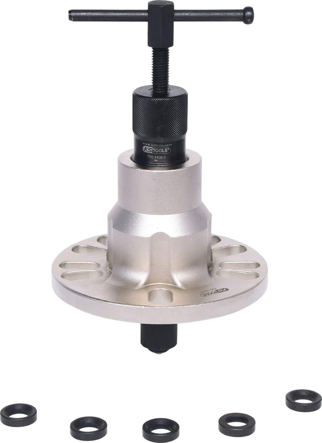 Wheel hub and bearing dismantling set, 7 pcs