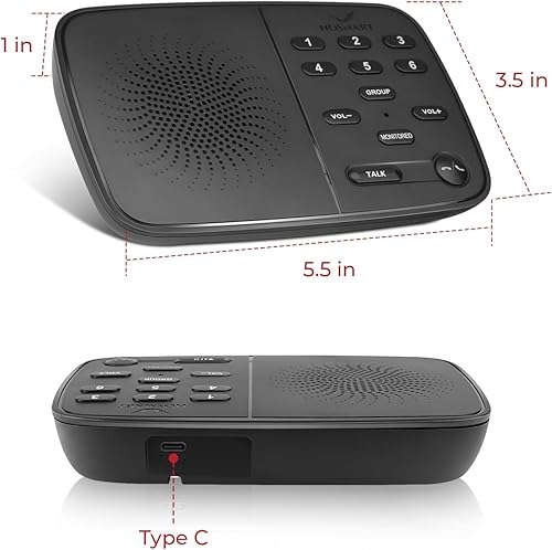 Miniatura 9 de Hosmart UltraSpeak Intercomunicadores inalámbricos para el hogar, intercomunicador bidireccional en tiempo real, sistema de intercomunicación